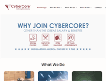 Tablet Screenshot of cybercoretech.com